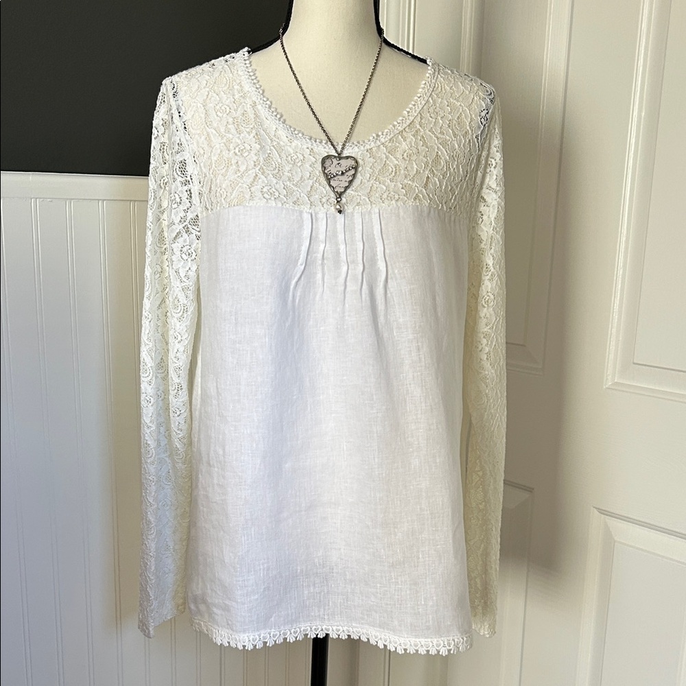 Linen and Lace Tunic